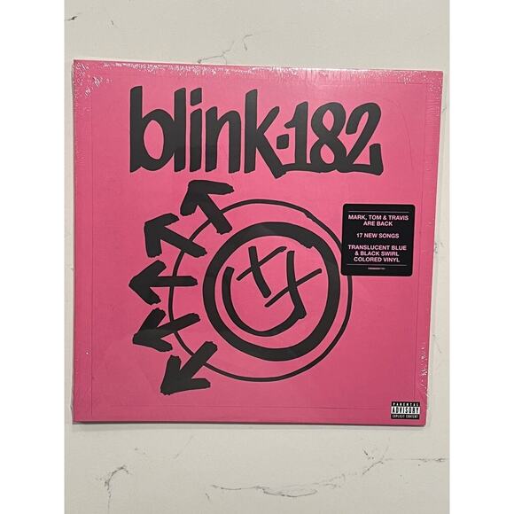 Blink-182 One More Time Limited Edition Blue & Black Swirl Vinyl - Picture 1 of 10